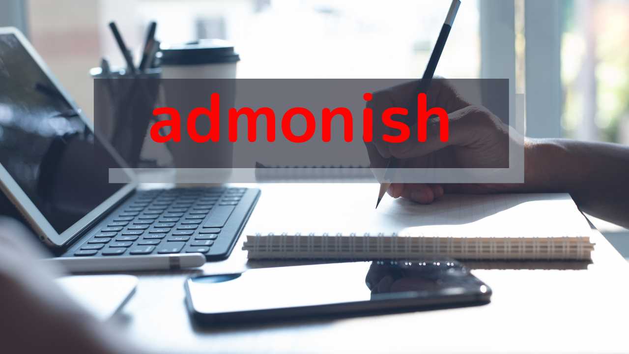 admonish